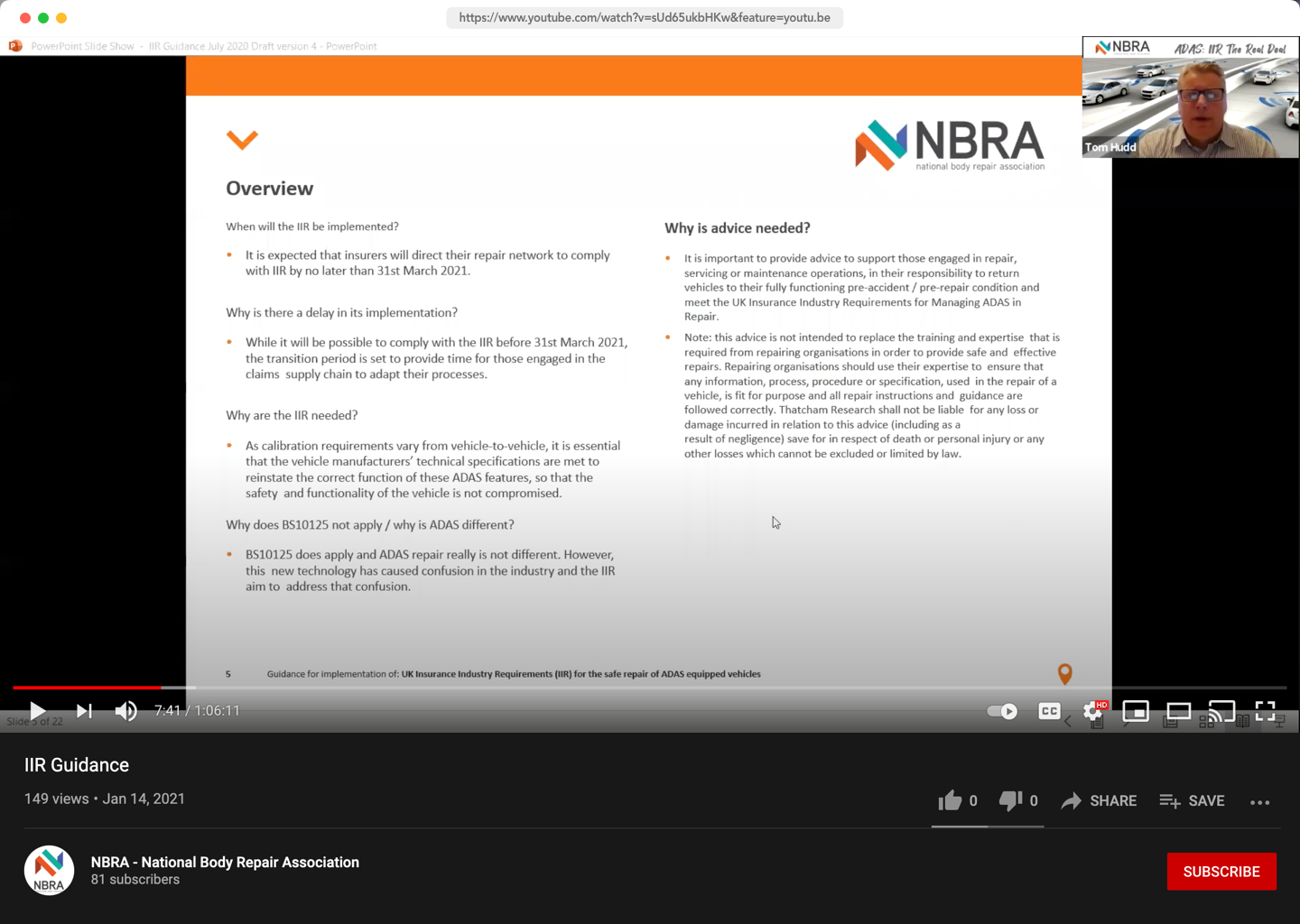 NBRA IIR Webinar now available, head over to our YouTube channel!