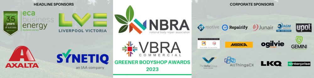 NBRA Announces Sponsors for the Greener Bodyshop Awards 2023